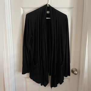 Converse Shawl Collar Cardigan. Black, size L.